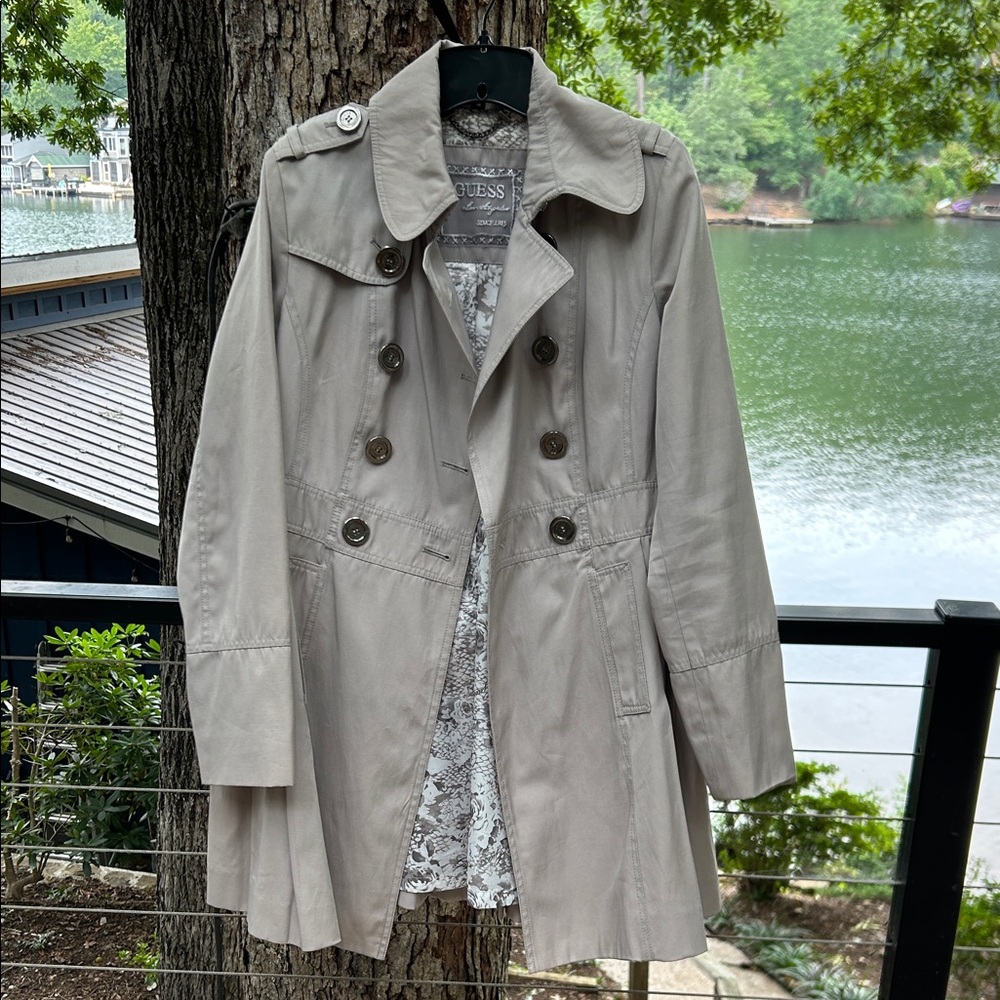 GUESS Women's Tan Trench Coat